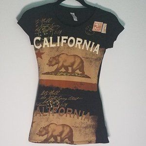 California Black T-Shirt -Small